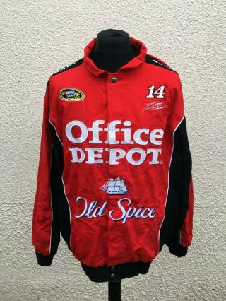 Vintage Nascar Racing Tony Stewart Old Spice Office Depot Jacket Xl