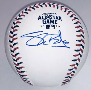 Shane Bieber Autograph Cleveland Indians 2019 All - Star Game Mlb Baseball Bas