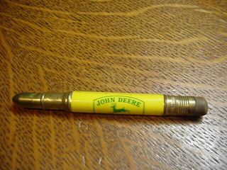 Vintage John Deere Advertising Bullet Pencil Jones & Byer Willshire Oh 4 Legs