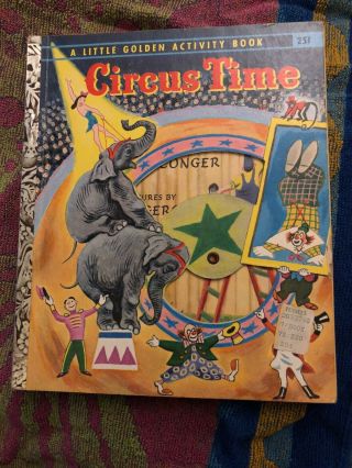 Circus Time Little Golden Activity Book Missing Wheel