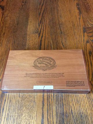 Padron 7000 Empty Wood Cigar Box Nicaragua 12 1/2 " X 6 1/2 " X 1 7/8 "