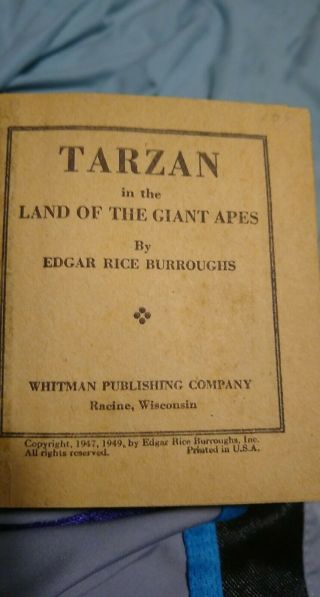 1947 - 49 Better Little Book Tarzan in the land of the Giant Apes - Whitman - Burroug 2