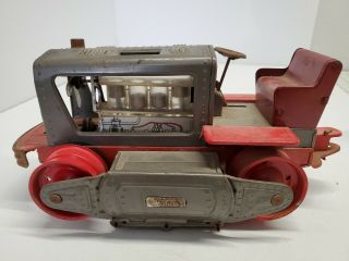Vintage Tin Toy Japanese Nomura Space Robot Tractor 1200 Bulldozer