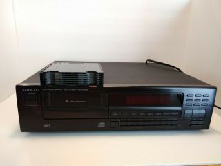 Vintage Kenwood 6 Cd Compact Disc Player Changer Dp - M3360 With Cartridge