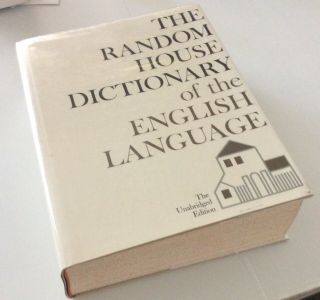 Huge Random House Dictionary Of The English Language © 1981 - Like