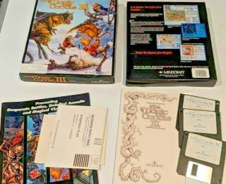 Magic Candle Iii Classic Big Box Pc Game 3.  5 Floppies Mindcraft Complete Vintage