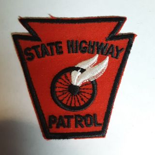 Vtg State Highway Patrol (pa) Patch - Usa