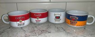 Campbells Tomato Soup Bowl 4 Vintage Mugs Oversized 1994 Westwood Collectible