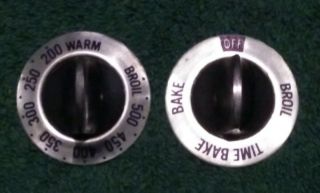 Vintage Ge Oven Control Knob Set Of Two (2) 277c399p00