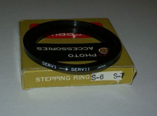 Vintage Series 6 Vi To 7 Vii 44 - 54mm Step Up Filter Ring Made In Japan