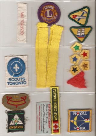Vintage Scouts Canada Merit Badges And Patches From 140th Toronto.