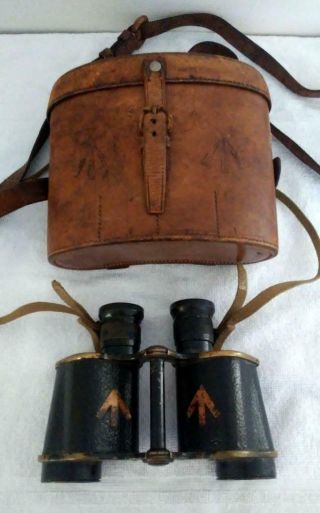 Vintage Ross Wwii Military Field Binoculars C1940