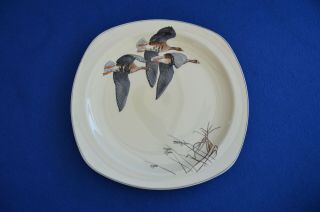 Vintage Midwinter Stylecraft Wild Geese Pottery 25cm Dinner Plate - Peter Scott