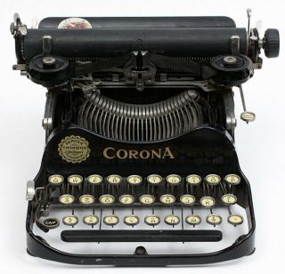 Antique 1917 Corona 3 Portable Folding Typewriter