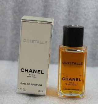 Vintage Chanel Cristalle Eau De Parfum 1fl Perfume Bottle W/box