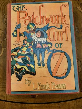 Vintage " The Patchwork Girl Of Oz " By L Frank Baum 1913