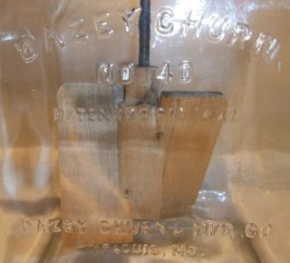 Antique Dazey No.  40B Glass Butter Churn Pat.  1922 ESTATE FRESH 2