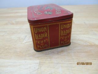 Vintage Union Leader Cut Plug Tobacco Tin 3
