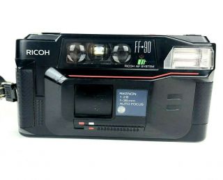 Ricoh Ff - 90 35mm Film Point And Shoot Camera Vintage Japan Made