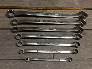 Vintage Craftsman 7 Pc Sae Double Boxed End Wrench Set Mixed V Series