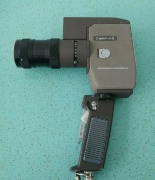 Vintage 1961 Canon Zoom 8 - 8mm Movie Camera 10 - 40mm Lens - C - 8 Trigger Grip