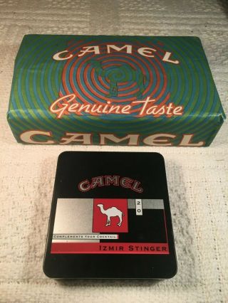Vintage Camel Cigarettes Collectors Tin With 50 Pack Of Camel Matches