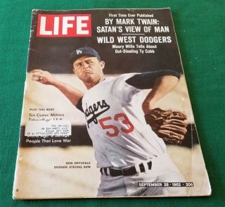 VINTAGE LOS ANGELES DODGER LIFE MAGAZINES SANDY KOUFAX AND DON DRYSDALE 3