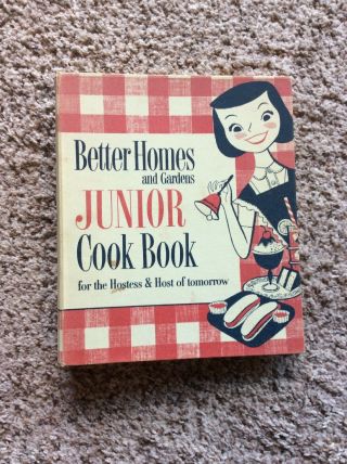 Vintage Better Homes & Gardens Junior Cookbook 1955 First Edition 3 Ring Binder