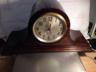 Vintage Seth Thomas Mantle / Shelf Clock Converted To Quartz Japan