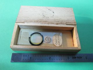 Optical Antique Watson & Sons Microscope Optics Reticle Bin A4 - 32