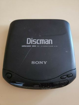 Sony Discman D - 131 Mega Bass Vintage Portable Cd Player 40 Sec Anti Skip