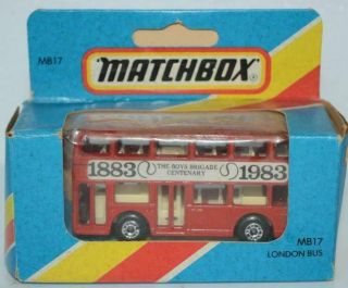 Matchbox Superfast - Londoner Bus / The Boys Brigade 1983 17 - Code 3