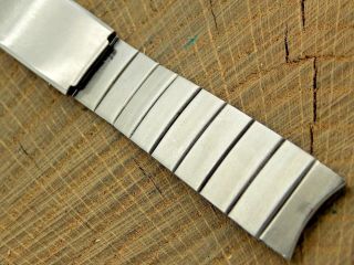Hadley Vintage Pre - Owned Stainless Steel Watch Band 17.  5mm Deployment Mens