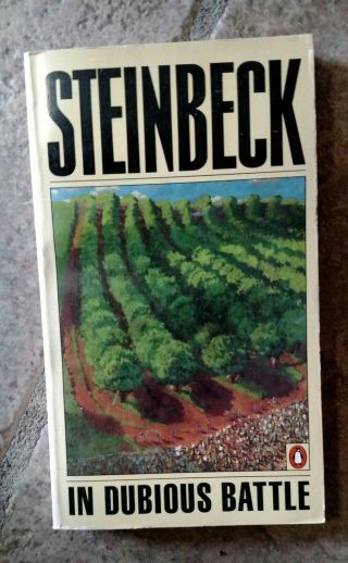 John Steinbeck Paperback Novel In Dubious Battle Vg Penguin Book