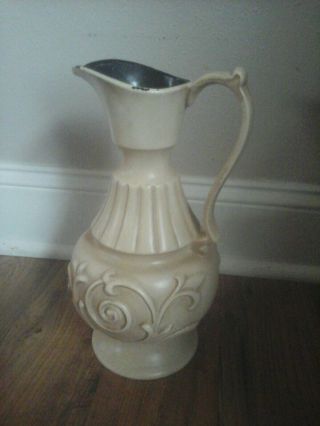 Vintage Haeger Pottery Pitcher/vase Usa Art Deco Look