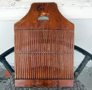 Antique Swedish Rare Large Wooden Tape Loom Rigid Heddle Weaving 17 - 1800s Sweden