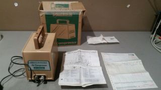 Vintage Devilbiss Air Compressor Series 571 W/ Papers And Box