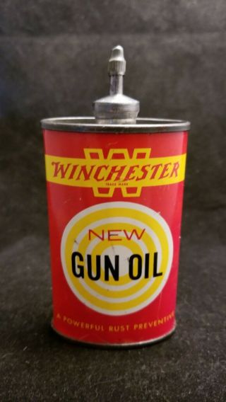 Vintage Winchester Gun Oil - & - Lead Top Advertising Handy Oiler