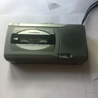 Vtg Radio Shack Voice Activated Cassette Tape Recorder Ctr - 123 14 - 1130