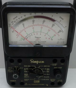Vintage Simpson Model 260 Series 7m Volt - Ohm - Milliammeter