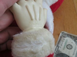 Vintage Santa Claus Plush Christmas My Toy Rubber Face Hands Figure (T90) 3