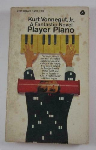 Player Piano By Kurt Vonnegut 1972 Softcover - Avon 11th Printing