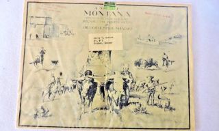 Vintage Map Of Montana