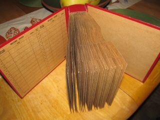 Vintage 45 RPM Record Storage Book (Red - Holds 24 - 7 