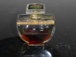 Vintage Caron Fleurs De Rocaille Perfume Bottle 2 1/8 " Tall