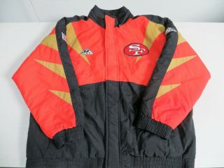 Vintage Nfl 49ers Apex One Coat Men’s Large Pro Line Starter Puffer Jacket