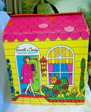Vintage Francie & Casey House Mate Storage Case 1966 Mattel 5092