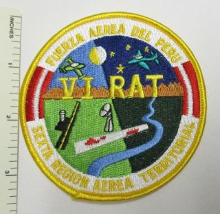 Peru Air Force 6th Territorial Region Vi Rat Patch Vintage