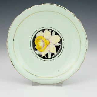 Vintage Paragon China Daffodil Painted Cabinet Cup & Saucer - Art Deco 2
