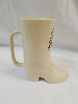 Vintage Disneyland Golden Horseshoe Boot Cup Cowboy Boot Mug 1986 2